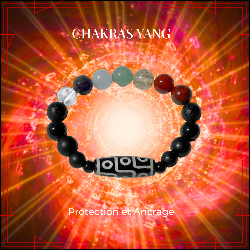 Bracelet Chakras Yang-Protection & Ancrage