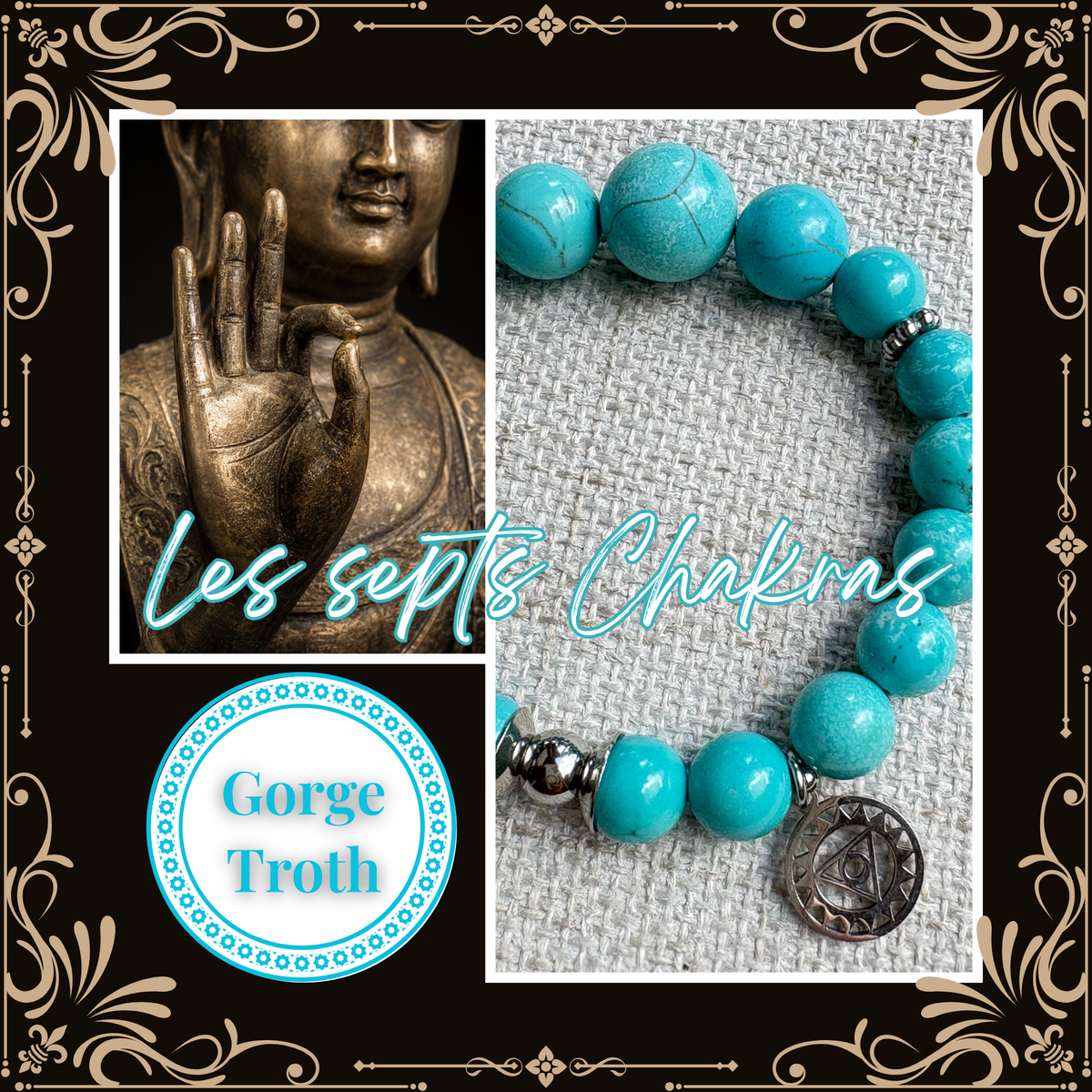 Bracelet Chakra de la gorge — Expression & Communication