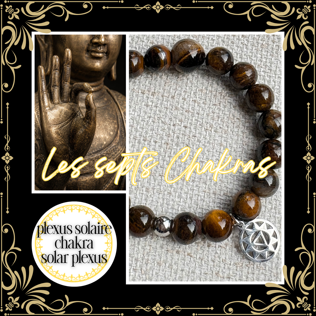 Bracelet Chakra du plexus solaire — Force intérieure & Confiance